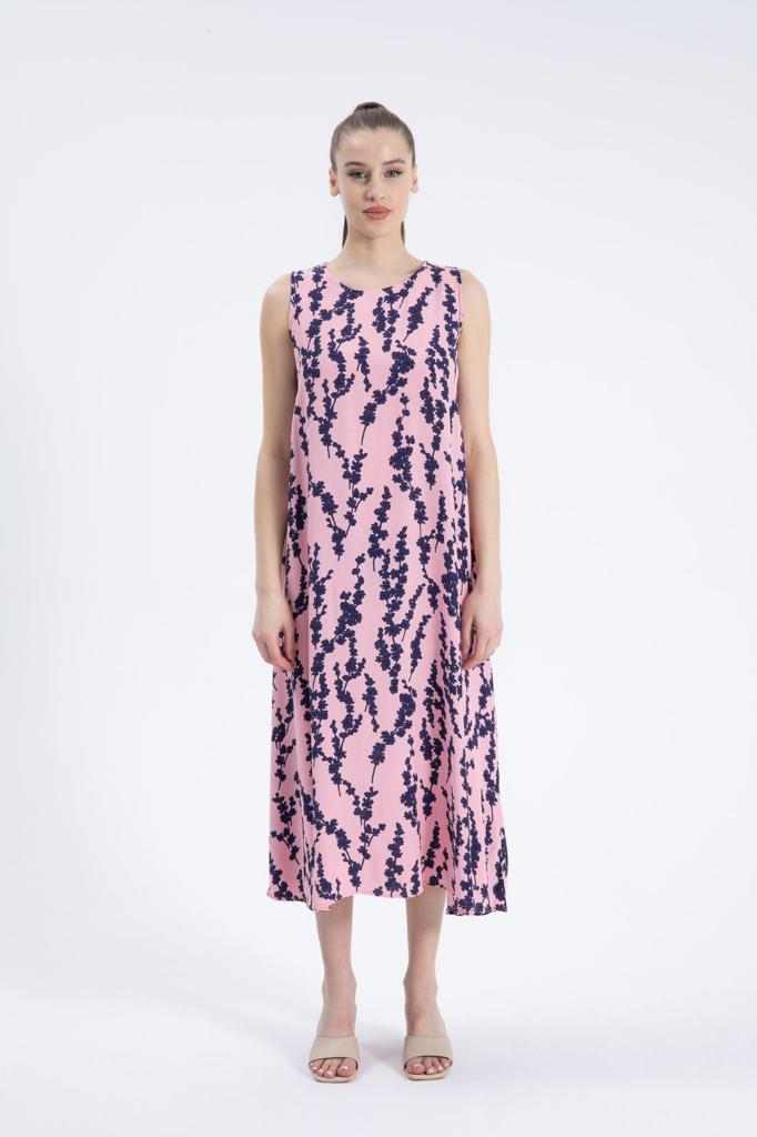 Φόρεμα floral αμάνικο