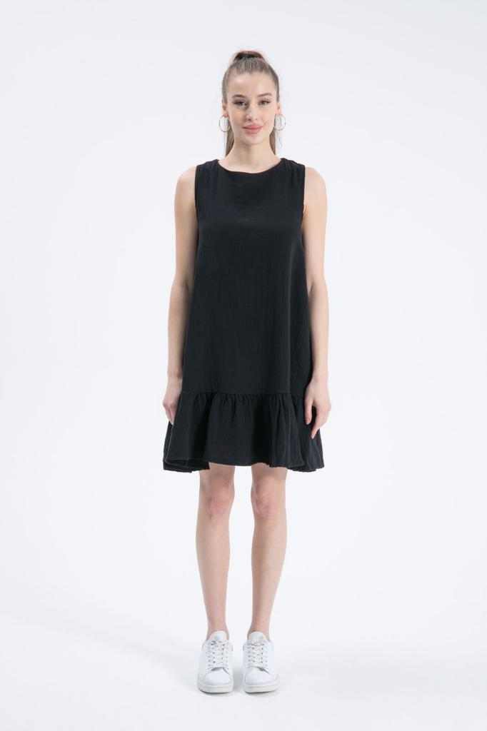 Αμάνικο μίντι φόρεμα