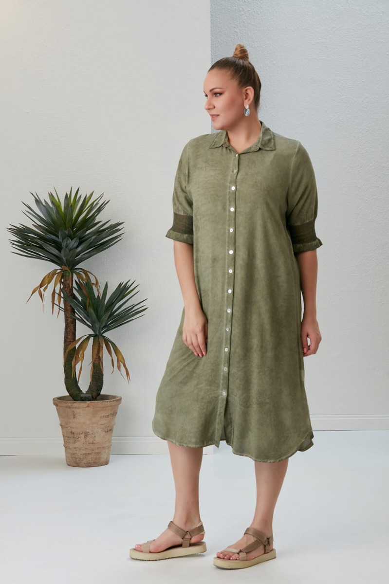 Μίντι Φόρεμα με κουμπιά 